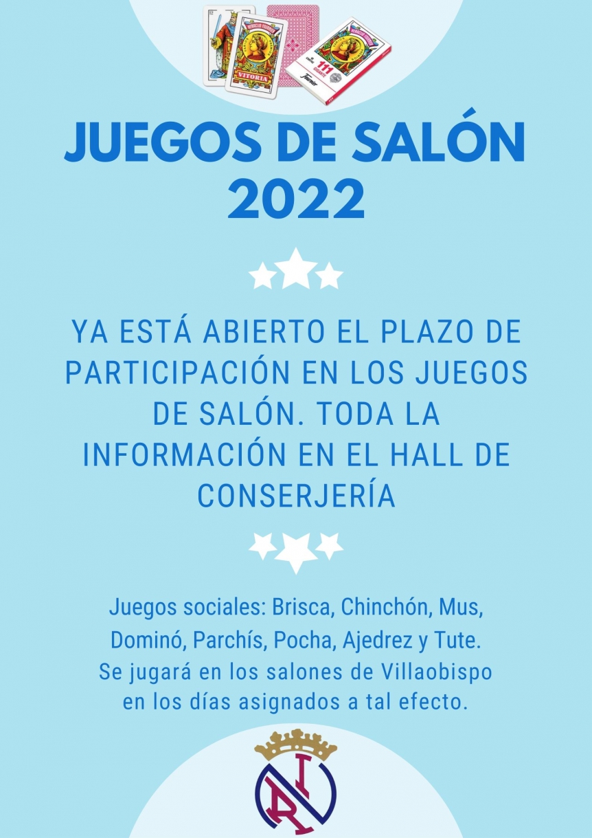 JUEGOS DE SALÓN 2022